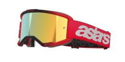 Okuliare VISION 5 BLAZE, ALPINESTARS (červená, zrkadlové zlaté plexi) 2025