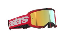 Okuliare VISION 5 BLAZE, ALPINESTARS (červená, zrkadlové zlaté plexi) 2025