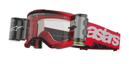 Okuliare VISION 5 BLAZE ROLL-OFF WIDE VISION, ALPINESTARS (červená, číre plexi a roll-off systém) 2025