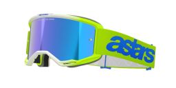 Okuliare VISION 5 BLAZE, ALPINESTARS (žltá fluo/modrá, zrkadlové modré plexi) 2025