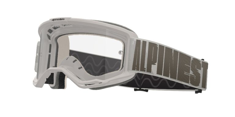 Okuliare VISION 5 HOLLOW, ALPINESTARS (piesková, číre plexi) 2025