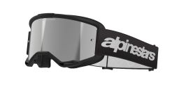 Okuliare VISION 3 WORDMARK, ALPINESTARS (čierna, zrkadlové strieborné plexi) 2025