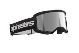 Okuliare VISION 3 WORDMARK, ALPINESTARS (čierna, zrkadlové strieborné plexi) 2025