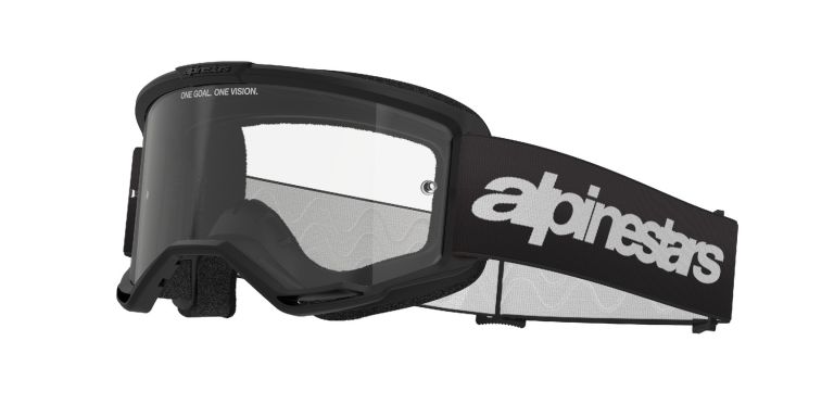 Okuliare VISION 3 WORDMARK, ALPINESTARS (čierna, číre plexi) 2025