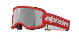 Okuliare VISION 3 WORDMARK, ALPINESTARS (červená, zrkadlové strieborné plexi) 2025
