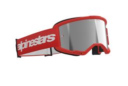 Okuliare VISION 3 WORDMARK, ALPINESTARS (červená, zrkadlové strieborné plexi) 2025