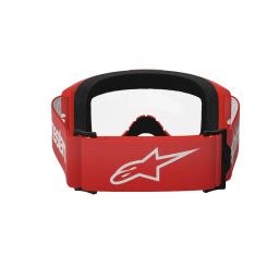 Okuliare VISION 3 WORDMARK, ALPINESTARS (červená, číre plexi) 2025