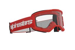 Okuliare VISION 3 WORDMARK, ALPINESTARS (červená, číre plexi) 2025