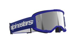 Okuliare VISION 3 WORDMARK, ALPINESTARS (modrá, zrkadlové strieborné plexi) 2025