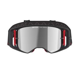 Okuliare SUPERTECH CORP, ALPINESTARS (černá/červená, zrkadlové strieborné plexi) 2025