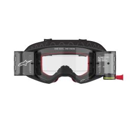Okuliare SUPERTECH CORP ROLL-OFF WIDE VISION, ALPINESTARS (černá/šedá, číre plexi a roll-off systém) 2025