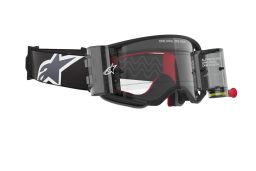 Okuliare SUPERTECH CORP ROLL-OFF WIDE VISION, ALPINESTARS (černá/šedá, číre plexi a roll-off systém) 2025