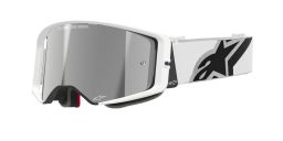 Okuliare SUPERTECH CORP, ALPINESTARS (biela, zrkadlové strieborné plexi) 2025