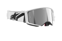 Okuliare SUPERTECH CORP, ALPINESTARS (biela, zrkadlové strieborné plexi) 2025