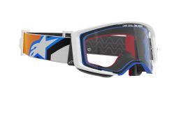 Okuliare SUPERTECH CORP, ALPINESTARS (modrá/oranžová, číre plexi) 2025