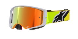 Okuliare SUPERTECH CORP, ALPINESTARS (žltá fluo/šedá, zrkadlové červené plexi) 2025