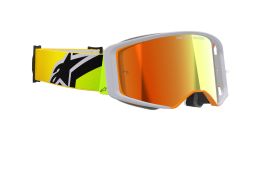 Okuliare SUPERTECH CORP, ALPINESTARS (žltá fluo/šedá, zrkadlové červené plexi) 2025