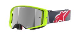 Okuliare SUPERTECH CORP, ALPINESTARS (žltá fluo/červená, zrkadlové strieborné plexi) 2025