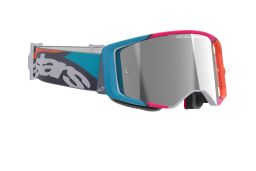 Okuliare SUPERTECH STREAM, ALPINESTARS (šedá/multicolor, zrkadlové strieborné plexi) 2025