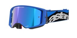 Okuliare SUPERTECH STREAM, ALPINESTARS (modrá, zrkadlové modré plexi) 2025
