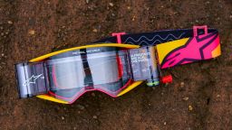 Okuliare SUPERTECH STREAM ROLL-OFF WIDE VISION, ALPINESTARS (modrá, číre plexi a roll-off systém) 2025