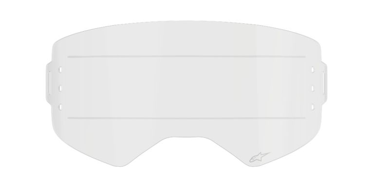 Plexi pre okuliare SUPERTECH, ALPINESTARS (číre pre systém roll-off)
