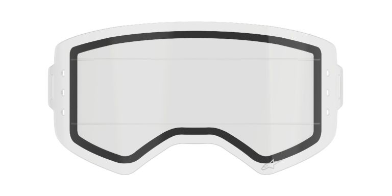 Plexi pre okuliare SUPERTECH, ALPINESTARS (dvojité antifog číre pre systém roll-off)