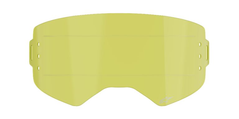 Plexi pre okuliare SUPERTECH, ALPINESTARS (žlté pre systém roll-off)