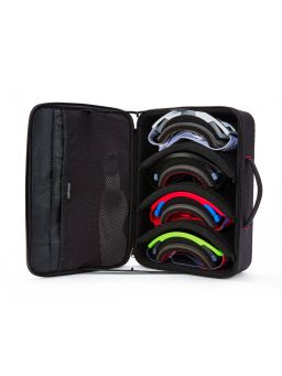Kufor na okuliare SUPERTECH VISION, ALPINESTARS (černá/červená, kapacita 4 ks okuliarov a príslušenstvo)