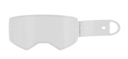 Strhávacou sľudy plexi RACING LAMINOVANÉ s OBVODOVÝM tesnením pre okuliare SUPERTECH, ALPINESTARS (14 vrstiev v balenie, číre)