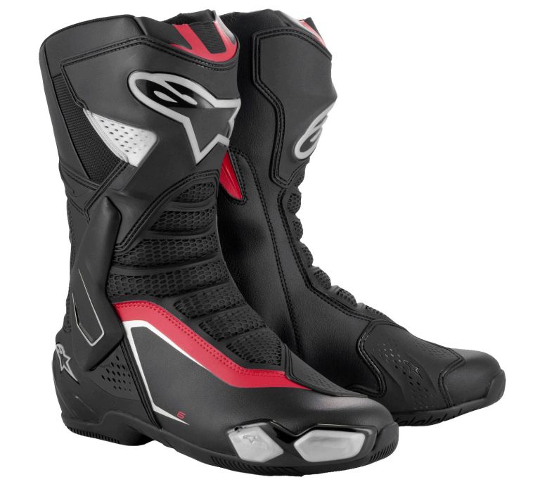 Topánky SMX-6 3, ALPINESTARS (černá/stříbrná/červená) 2025