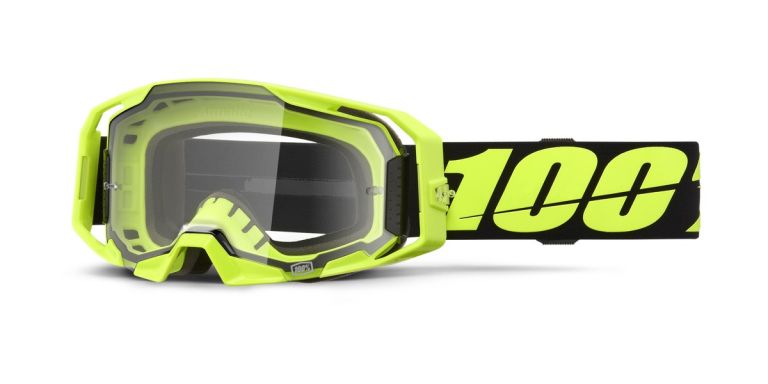 ARMATIC 100% okuliare Neon Yellow, číre plexi