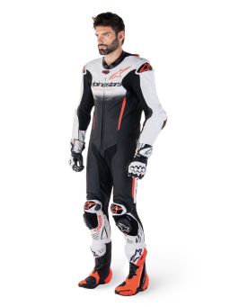 Jednodielna kombinéza GP-R7, TECH-AIR ready/kompatibilní, ALPINESTARS (bílá/černá/červená fluo) 2026