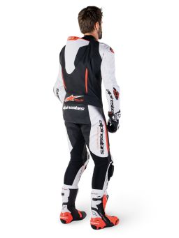 Jednodielna kombinéza GP-R7, TECH-AIR ready/kompatibilní, ALPINESTARS (bílá/černá/červená fluo) 2026