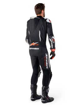 Jednodielna kombinéza GP-R7, TECH-AIR ready/kompatibilní, ALPINESTARS (černá/bílá/červená fluo) 2026