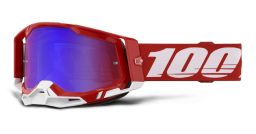RACECRAFT 2 RED, 100% okuliare, červené/modré plexi