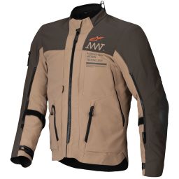 Bunda AMT-8 STRETCH DRYSTAR XF, ALPINESTARS (tmavo hnědá/tmavá khaki) 2025