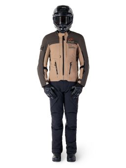 Bunda AMT-8 STRETCH DRYSTAR XF, ALPINESTARS (tmavo hnědá/tmavá khaki) 2025