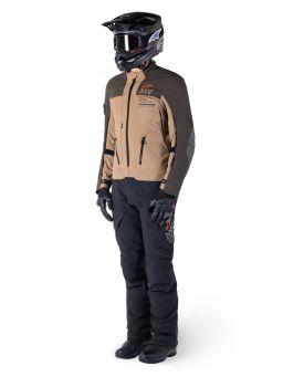 Bunda AMT-8 STRETCH DRYSTAR XF, ALPINESTARS (tmavo hnědá/tmavá khaki) 2025