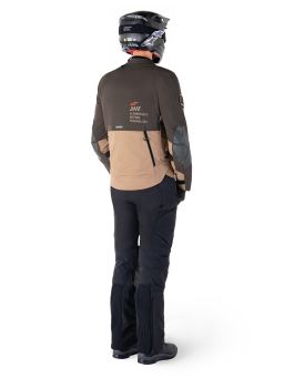 Bunda AMT-8 STRETCH DRYSTAR XF, ALPINESTARS (tmavo hnědá/tmavá khaki) 2025