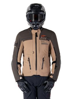 Bunda AMT-8 STRETCH DRYSTAR XF, ALPINESTARS (tmavo hnědá/tmavá khaki) 2025