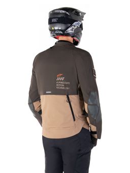 Bunda AMT-8 STRETCH DRYSTAR XF, ALPINESTARS (tmavo hnědá/tmavá khaki) 2025