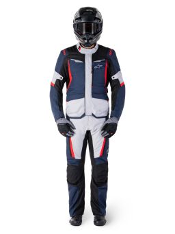 Bunda ST-1 WATERPROOF, ALPINESTARS (tmavo modrá/černá/červená) 2025