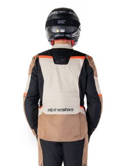 Bunda ST-1 WATERPROOF, ALPINESTARS (tmavá khaki/písková/černá/červená fluo) 2025