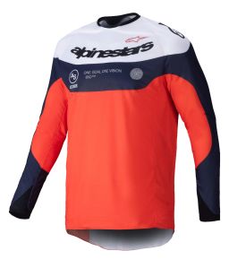 Dres PRO-DURA, ALPINESTARS (modrá/oranžová/bílá) 2025