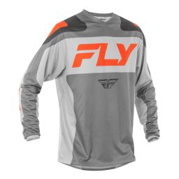 Dres F-16, FLY RACING - USA 2025 (šedá/oranžová)
