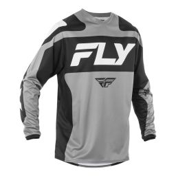 Dres F-16, FLY RACING - USA 2025 (šedá/černá/bílá)