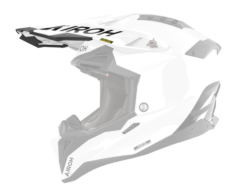 šilt pre prilbu AVIATOR 3 (nové logo), AIROH (biela)