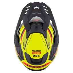 Prilba Road Runner TechniX, CASSIDA (žltá fluo/černá/oranžová/šedá/černý matný šilt, plexi s prípravou pre Pinlock) 2025