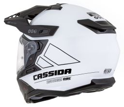 Prilba Road Runner Dual, CASSIDA (bílá/černá/černý matný šilt, plexi s prípravou pre Pinlock) 2025